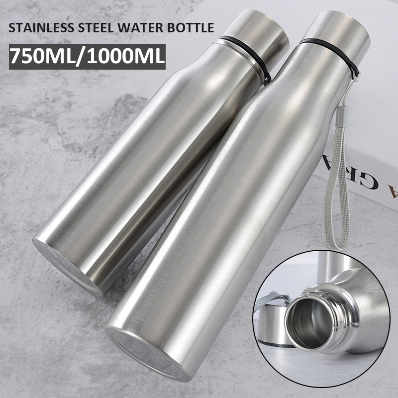 25.36oz/33.81oz Stainless Steel Water Bottles - Durable, Leak-Proof Ordinary Water Cup -Non Insulated Cup- Ideal for Fitness Enthusiasts - for Gym, Outdoor Activities - Perfect Gift for Athletes & Fitness Lover