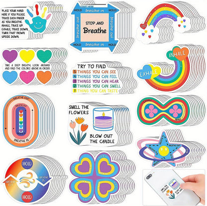12pcs, Calming Sensory Stickers for Anxiety Relief - Textured Fidget Stickers for School, Phone, Water Bottle, and Notebook - Stationery and Party Favors - Great Thanksgiving and Christmas Gifts