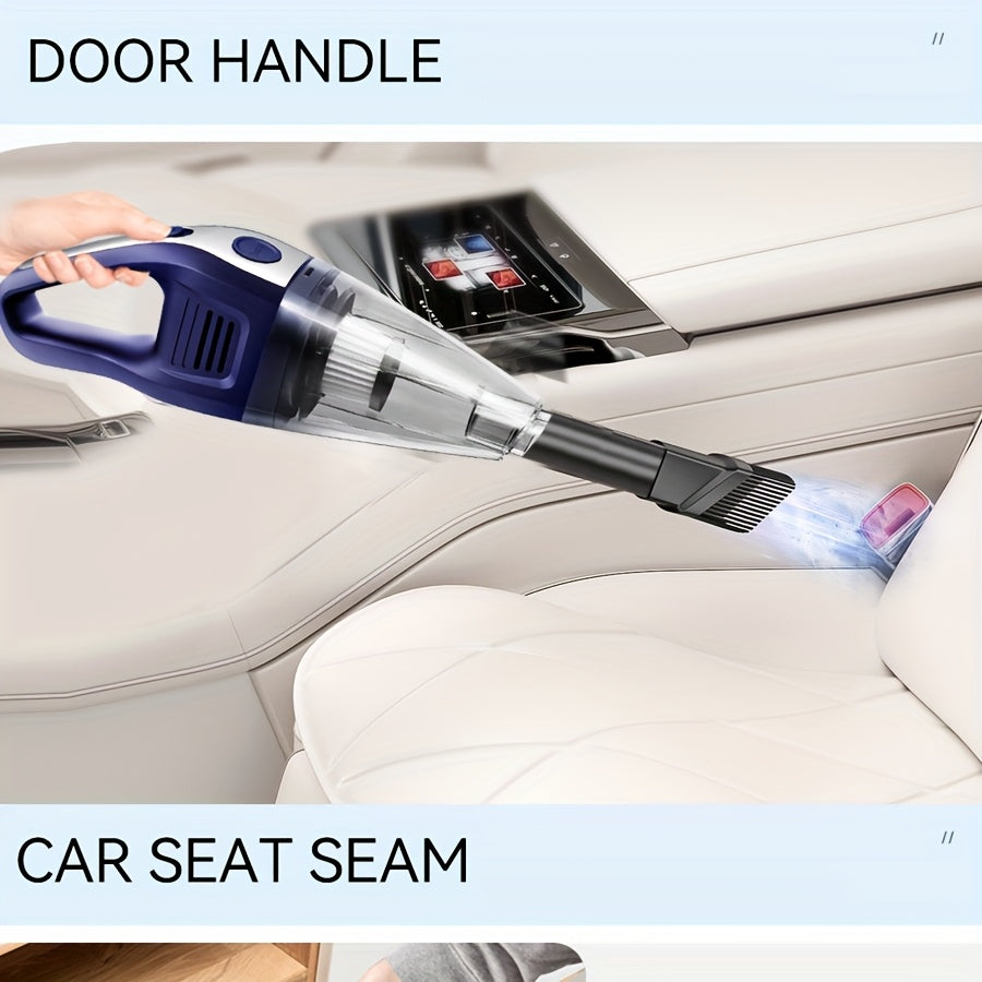 [Powerful Car Vacuum Cleaner] Powerful 5000pa Strong Suction Handheld Wireless Car Vacuum Cleaner | USB Charging, Long Working, For Cars, Homes, Offices, Pet Hair Cleaning - Car Accessories For Men Women