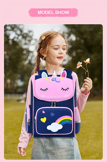 Children's Elementary School Students Schoolbag Girls 1, 2, 3, 4, 5, 6 Grades 6-12 Years Old Shoulders Backpack Cute Waterproof Lightweight Boys