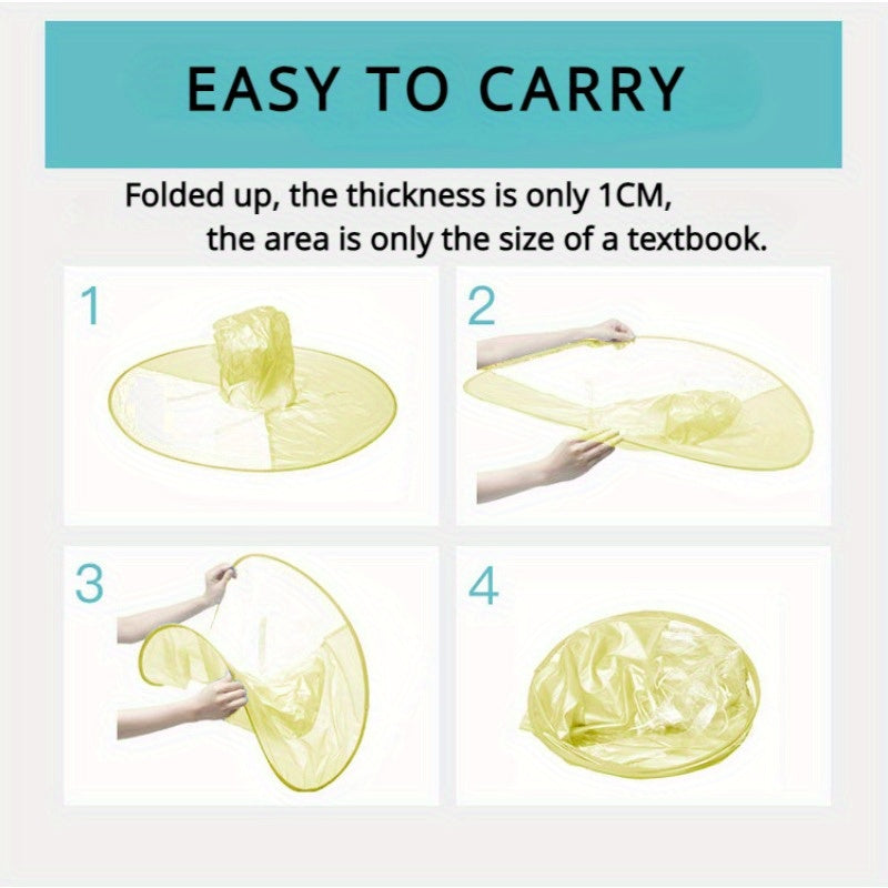 1pc Cute Yellow Duck Rain Cover Waterproof Umbrella