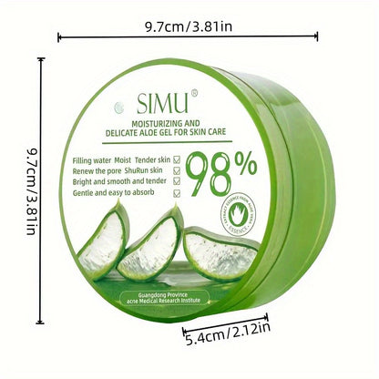 10.58oz Aloe Vera Gel For Face And Full Body Skin Care, Refreshing Moisturizing, Deep Nourishing Moisturizing, Care For Every Inch Of Your Skin