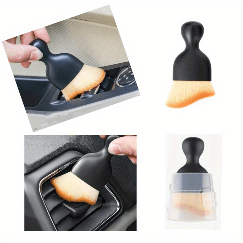 [LED Car Ashtray Set] Automatic Guide Rail LED Car Ashtray Set (1pc Ashtray + 1pc Brush) - Detachable Cleaning Brush, Compact Design, Easy to Install, Car Accessories | Ashtray for Car | Ash Tray for Car