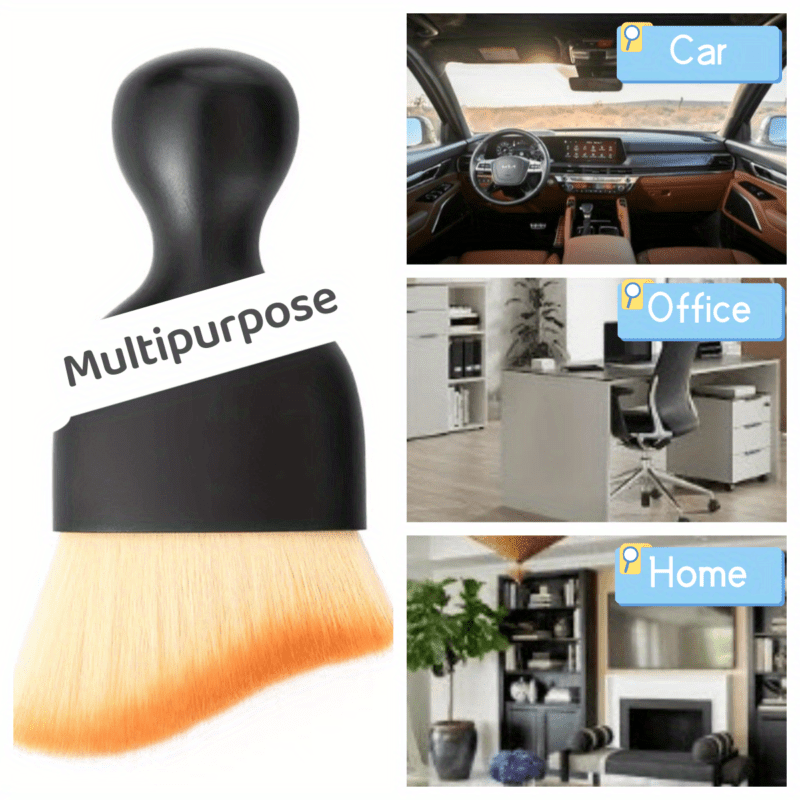 [LED Car Ashtray Set] Automatic Guide Rail LED Car Ashtray Set (1pc Ashtray + 1pc Brush) - Detachable Cleaning Brush, Compact Design, Easy to Install, Car Accessories | Ashtray for Car | Ash Tray for Car