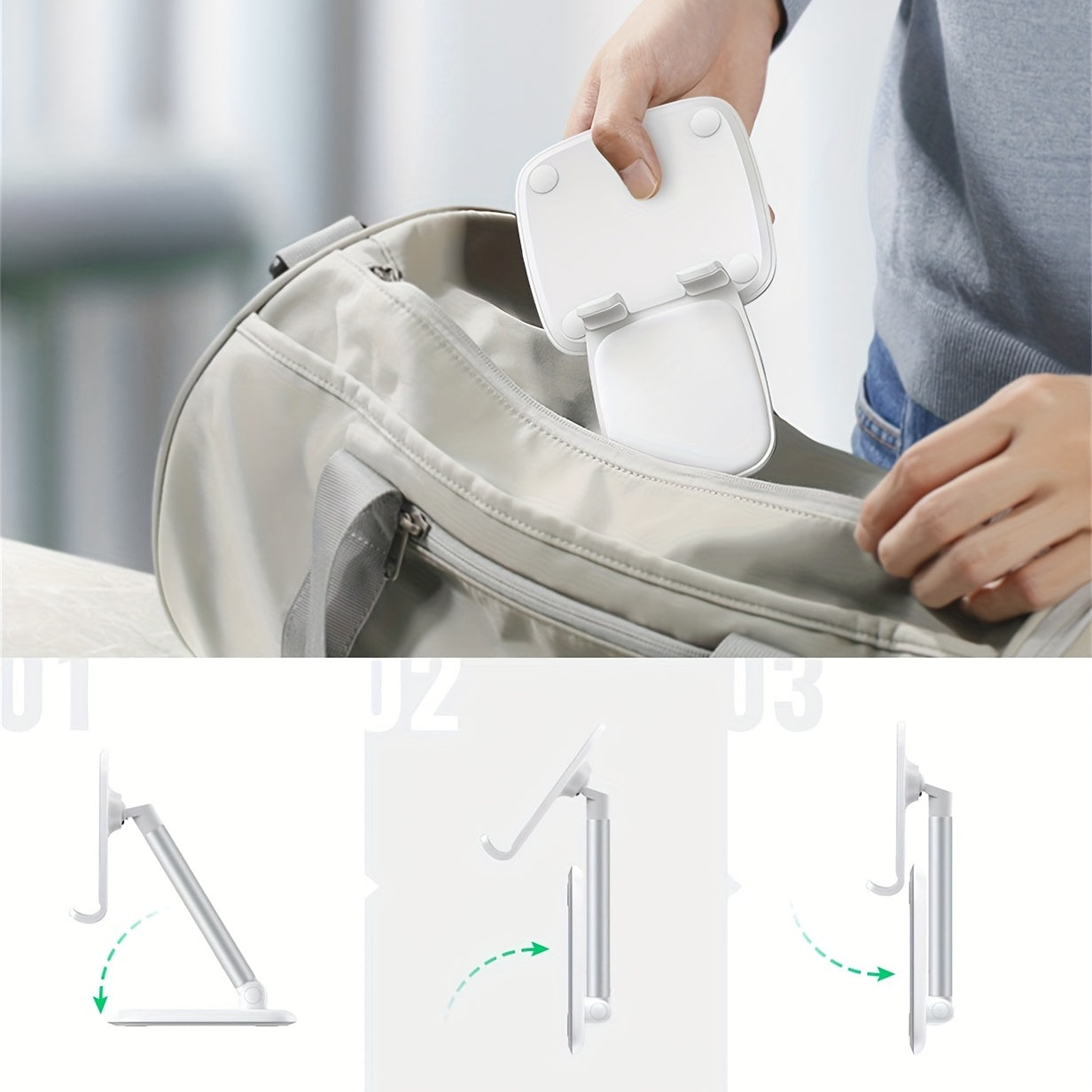 UGREEN Phone Stand For Desk Adjustable Phone Holder For IPhone 14 13 Pro Max 12 11 XR XS 8 SE, Galaxy S23