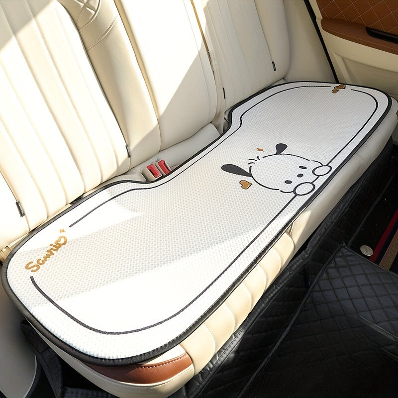 11pc [Sanrio Authorized] Pacha Dog Summer Car Seat Cushion, Car Breathable And Anti-slip Seat Cushion, Cartoon Seat Cover, Car Accessories