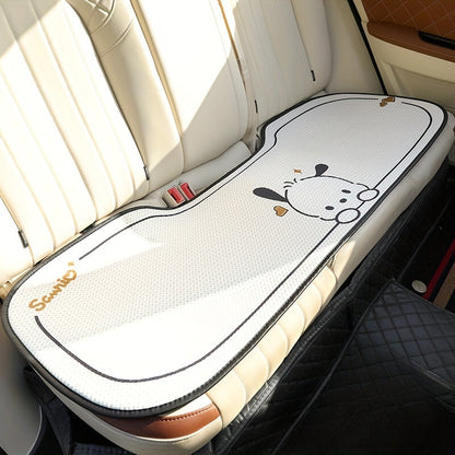 11pc [Sanrio Authorized] Pacha Dog Summer Car Seat Cushion, Car Breathable And Anti-slip Seat Cushion, Cartoon Seat Cover, Car Accessories