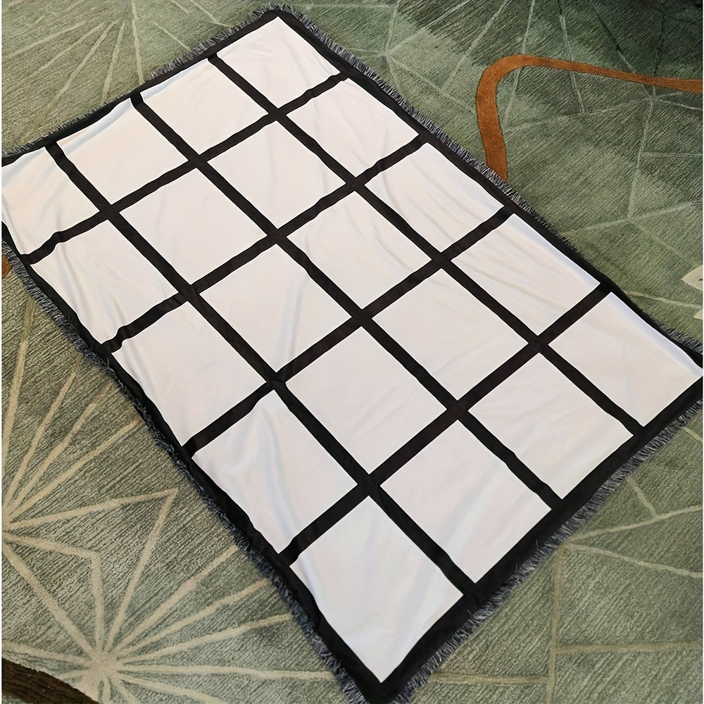 Personalized Sublimation Throw Blanket - Customizable 9/15/20 Panels, 40x60 Inches - Perfect Gift for Christmas, Halloween, Thanksgiving Day