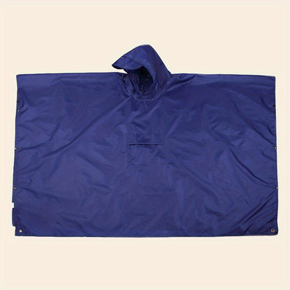 3-in-1 Solid Color Outdoor Labor Protection One-piece Cycling Rain Jacket Rain Poncho
