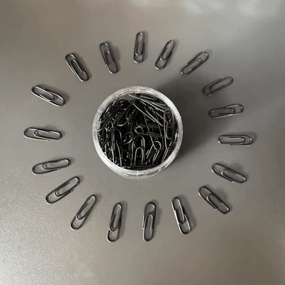 200pcs Large Metal Paper Clips - Nickel Plated, Colorful, Pin Barrel Design, Bookmark Function, Office and School Stationery Essentials