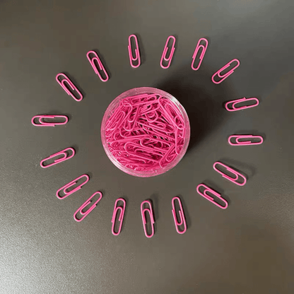 200pcs Large Metal Paper Clips - Nickel Plated, Colorful, Pin Barrel Design, Bookmark Function, Office and School Stationery Essentials