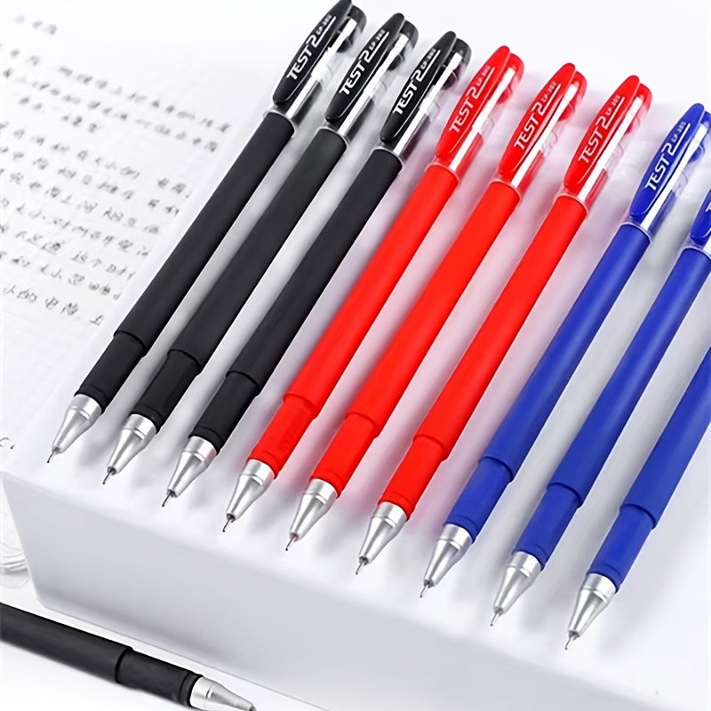 10-Piece Gel Pen Set - Perfect For Students, Exams, Office & School - Red, Black, Water & Carbon Pens! - For Students & Office Workers - Everyday Writing & Note-Taking - Great Gift for Back to School & Graduation