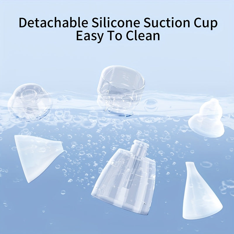 Nasal Aspirator for Baby, Baby Nose Sucker Pro with 3 Soft Silicone Tips, Adjustable Suction, Electric Nose Suction for Baby, Built-in Music & Light Soothing