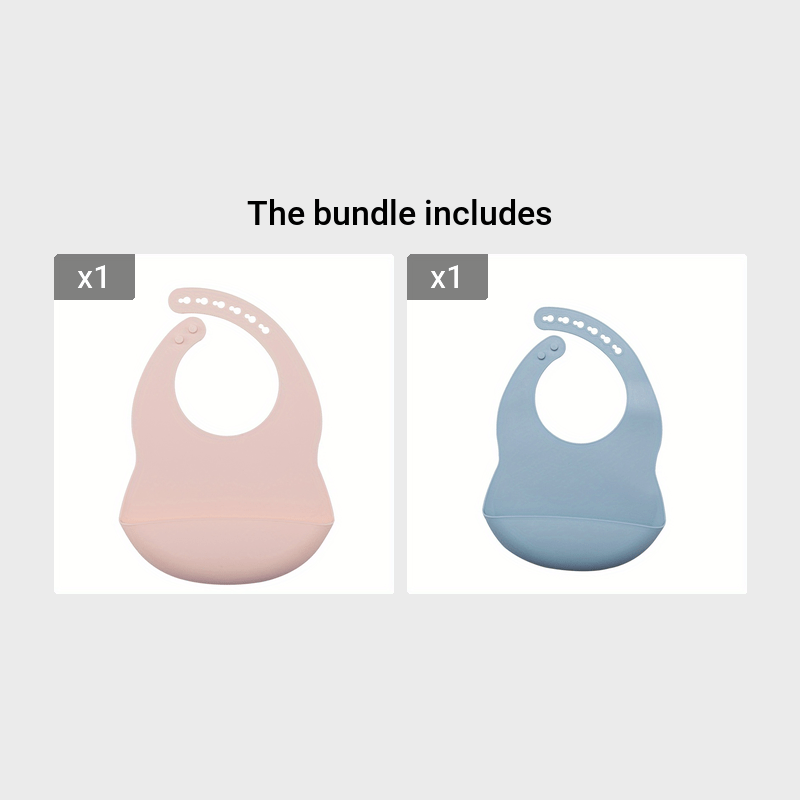 1pc Adjustable Silicone Bib for Babies - Soft, Easy to Clean, and Perfect for Mealtime - Great Gift for Holidays