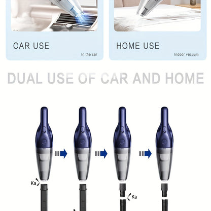 [Powerful Car Vacuum Cleaner] Powerful 5000pa Strong Suction Handheld Wireless Car Vacuum Cleaner | USB Charging, Long Working, For Cars, Homes, Offices, Pet Hair Cleaning - Car Accessories For Men Women