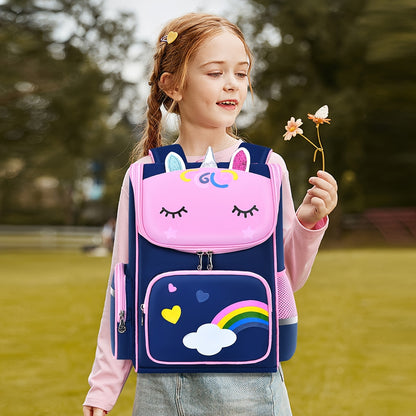 Children's Elementary School Students Schoolbag Girls 1, 2, 3, 4, 5, 6 Grades 6-12 Years Old Shoulders Backpack Cute Waterproof Lightweight Boys