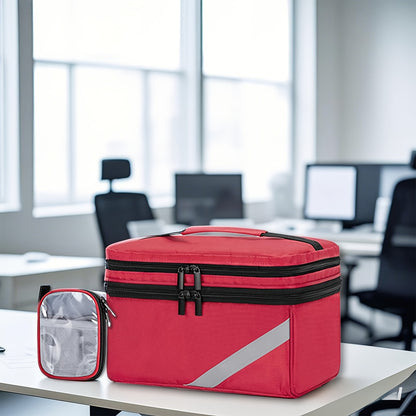 Durable & Compact Polyester Medicine Storage Bag Organizer, Portable - Empty Pill Bottle Pouch for Home, Office, School, Outdoor Travel