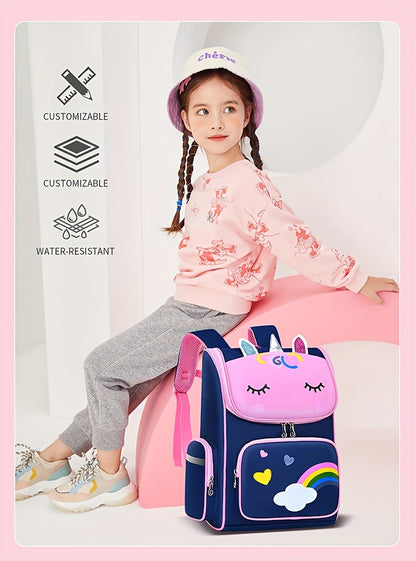 Children's Elementary School Students Schoolbag Girls 1, 2, 3, 4, 5, 6 Grades 6-12 Years Old Shoulders Backpack Cute Waterproof Lightweight Boys