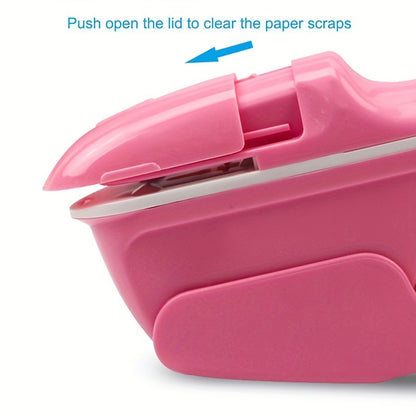 7-Sheet Capacity Handheld Manual Stapleless Stapler - Portable, Safe, and Easy Paper Binding Solution for Business, School, and Home Use - Compact, Lightweight, and Ergonomic Design