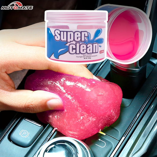 Car Cleaning Gel Detailing Putty Auto Detail Tools Car Interior Cleaner Slime Car Accessories Automotive Kits Keyboard Cleaner Pink/NT WT: 5.6oz (160 gr)