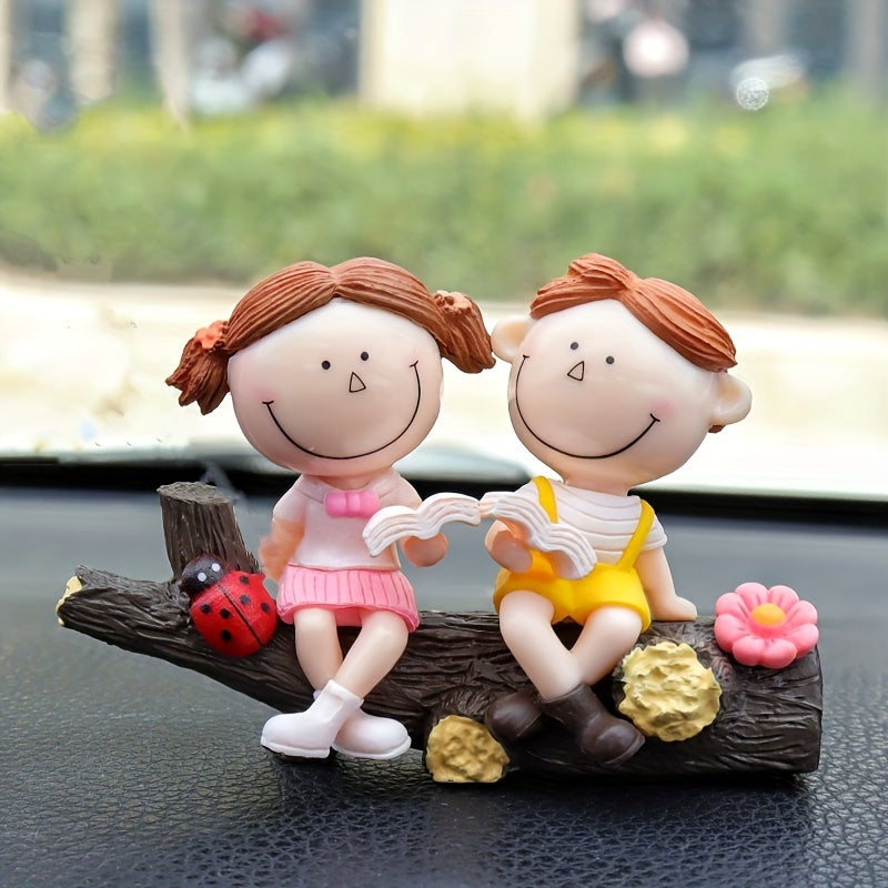 Couple Tree Branch Design Car Decoration, Creative Car Dashboard Decoration, Fashion Creative Car Accessories, Add A Touch Of Love To Your Car
