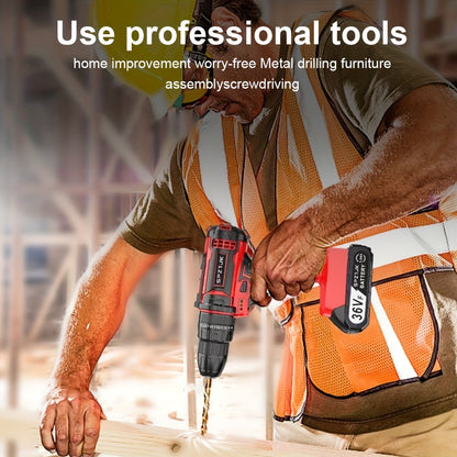 [Cordless Power Drill] 128Pcs 36V Cordless Power Drill Set, Electric Drill Set with 2 Battery - Household Tools Set, Cordless Impact Wrench, Hand Tool Set Kit, Ratcheting Screwdriver Set, Cordless Electric Screwdriver Kit, Ea