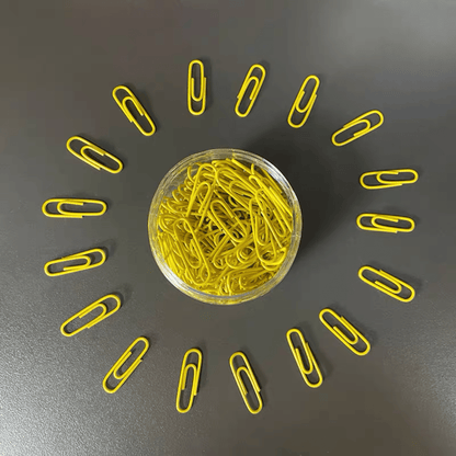 200pcs Large Metal Paper Clips - Nickel Plated, Colorful, Pin Barrel Design, Bookmark Function, Office and School Stationery Essentials