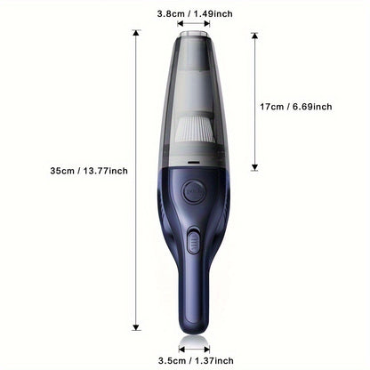 [Powerful Car Vacuum Cleaner] Powerful 5000pa Strong Suction Handheld Wireless Car Vacuum Cleaner | USB Charging, Long Working, For Cars, Homes, Offices, Pet Hair Cleaning - Car Accessories For Men Women