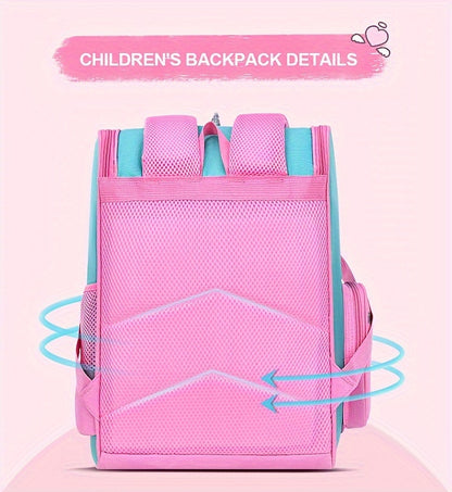 Children's Elementary School Students Schoolbag Girls 1, 2, 3, 4, 5, 6 Grades 6-12 Years Old Shoulders Backpack Cute Waterproof Lightweight Boys