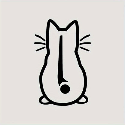 Adorable Cat Rice Rain Scraper Personality Stickers Decorate Home Toilet Doors And Windows Indoor And Outdoor Electric Vehicles RV Funny Refrigerator Stickers Car Stickers