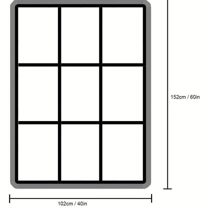 Personalized Sublimation Throw Blanket - Customizable 9/15/20 Panels, 40x60 Inches - Perfect Gift for Christmas, Halloween, Thanksgiving Day