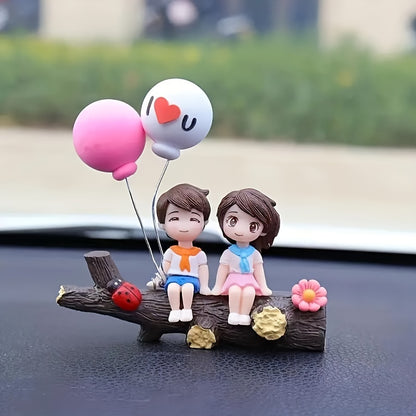 Couple Tree Branch Design Car Decoration, Creative Car Dashboard Decoration, Fashion Creative Car Accessories, Add A Touch Of Love To Your Car
