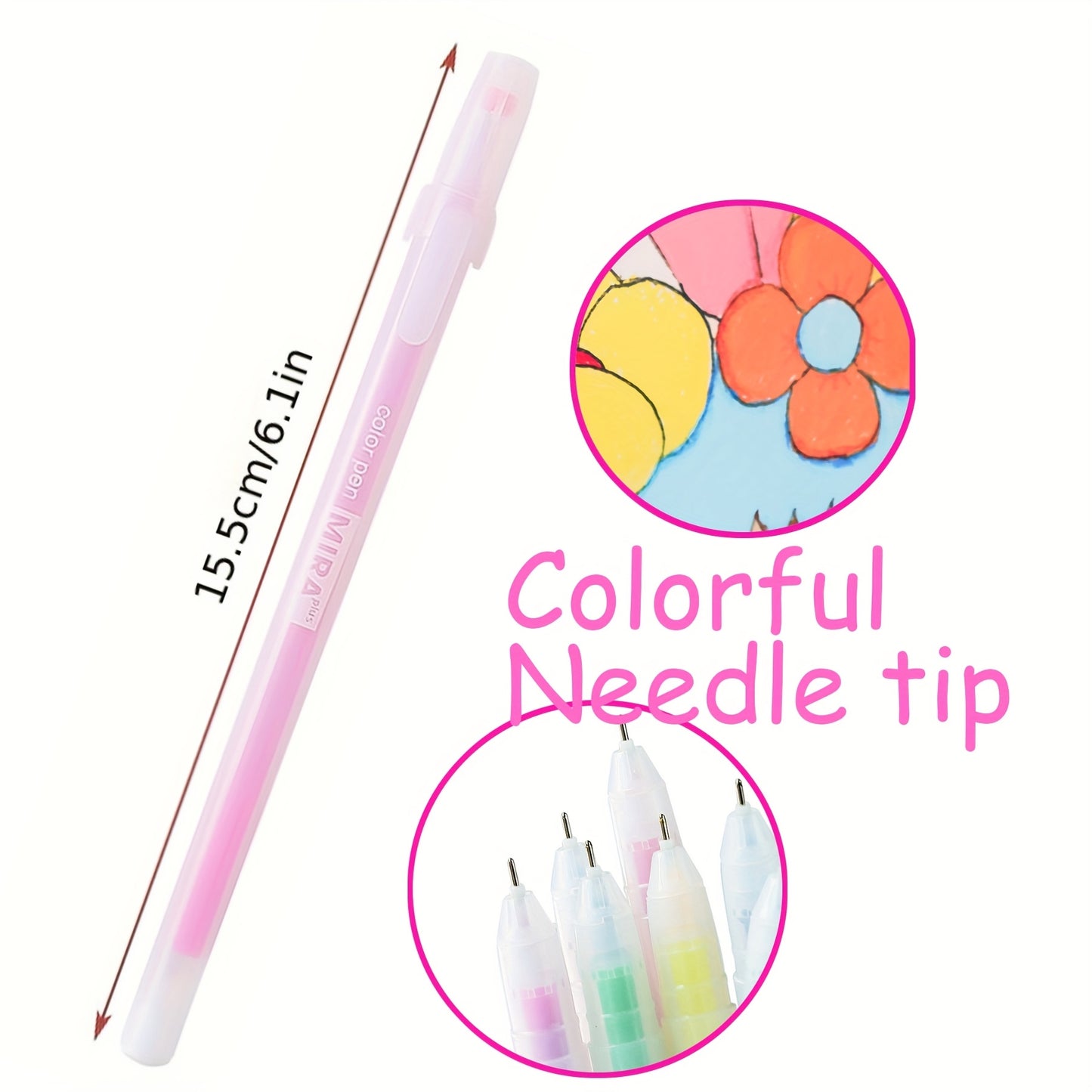 12pcs 12pcs Color Gel Pen Set Kawaii Blue 0.5Mm Ballpoint Pen for Journal Cute School Supplies Stationery Office Accessories