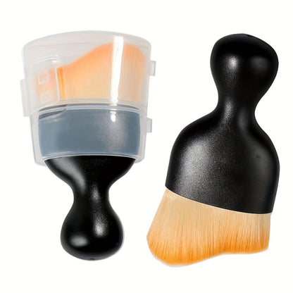 1pc Car Interior Cleaning Brush, Compact Soft Bristle Brush, Car Seat Center Console Gap Interior Dust Removal Artifact, Car Interior Air Conditioner Air Outlet Cleaning Brush, Car Accessories, Men Gift