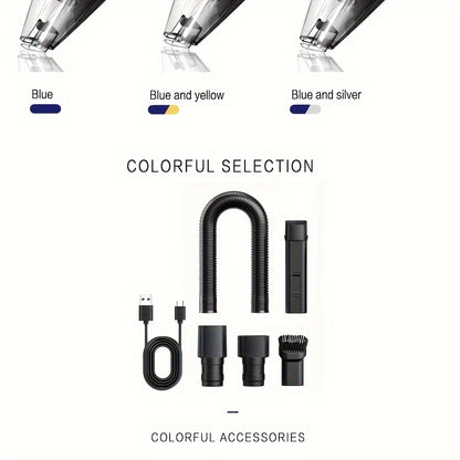 [Powerful Car Vacuum Cleaner] Powerful 5000pa Strong Suction Handheld Wireless Car Vacuum Cleaner | USB Charging, Long Working, For Cars, Homes, Offices, Pet Hair Cleaning - Car Accessories For Men Women