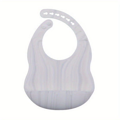1pc Adjustable Silicone Bib for Babies - Soft, Easy to Clean, and Perfect for Mealtime - Great Gift for Holidays