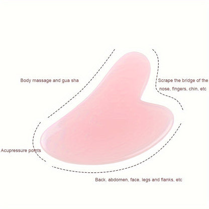 1/2pcs Gua Sha Face Massage Tool Face Roller - Heart Shape Guasha Board Facial Beauty Skin Care Tools - Self Care Gift - Mother's Day Gift