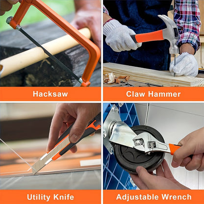 [Cordless Power Drill] 128Pcs 36V Cordless Power Drill Set, Electric Drill Set with 2 Battery - Household Tools Set, Cordless Impact Wrench, Hand Tool Set Kit, Ratcheting Screwdriver Set, Cordless Electric Screwdriver Kit, Ea