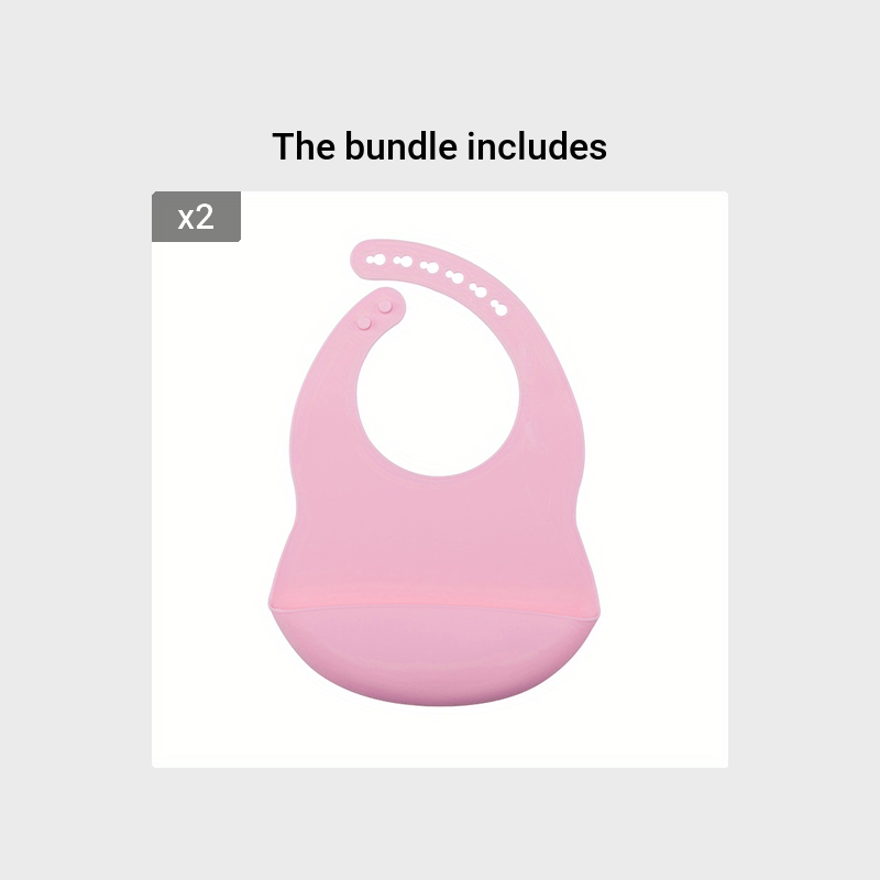 1pc Adjustable Silicone Bib for Babies - Soft, Easy to Clean, and Perfect for Mealtime - Great Gift for Holidays