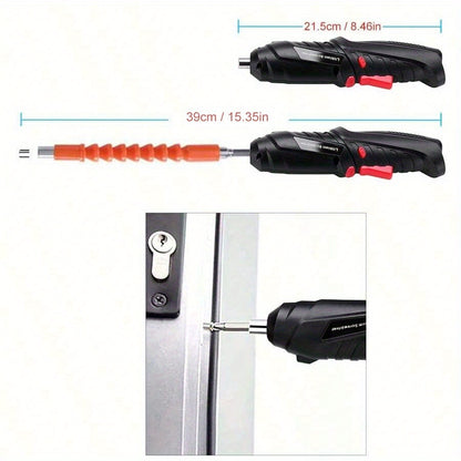 3.6v Power Tools Set Household Maintenance Repair 1300mAh Lithium Battery Mini Household Electric Drill Cordless Screwdriver