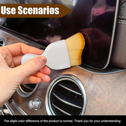 1pc Car Interior Cleaning Brush, Compact Soft Bristle Brush, Car Seat Center Console Gap Interior Dust Removal Artifact, Car Interior Air Conditioner Air Outlet Cleaning Brush, Car Accessories, Men Gift