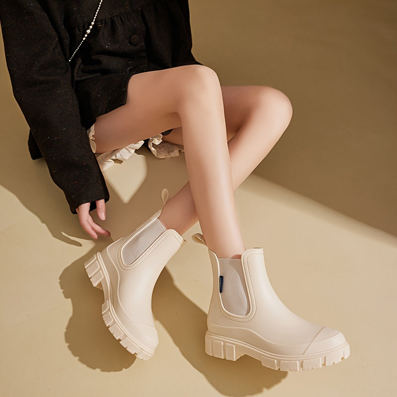 Trendy Waterproof Rain Boots - High Quality Non-slip Shoes for Women and Men, Ideal for Outdoor, Kitchen, Garden, Motorcycle, Rain, Water, Fishing Activities