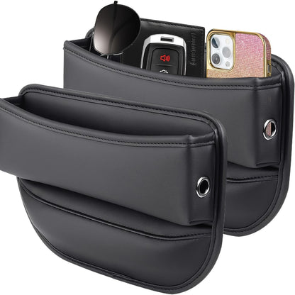 1pc/2pcs/4pcs Of Black Car Accessories Car Seat Gap Filling Organizer And Storage Car SUV Parts Truck Filling Gap Between Seat And Console To Prevent Items From Falling Off Christmas Gift