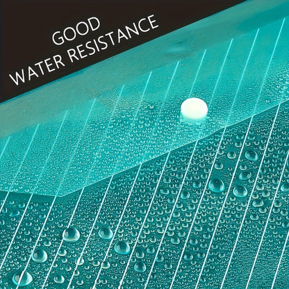 [Colorful Folding File Bags] 5/20/40/60/70/80/90pcs Classic Transparent Colorful Folding File Bags, A4, PP Plastic, for Students, School Supplies