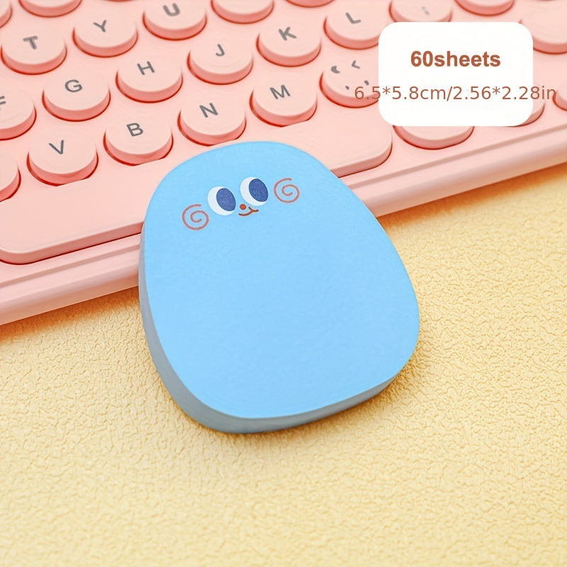 4pcs/240Sheets Cute Emoticon Sticky Notes Memo Pad Self-Stick Notes For Office School Supplies