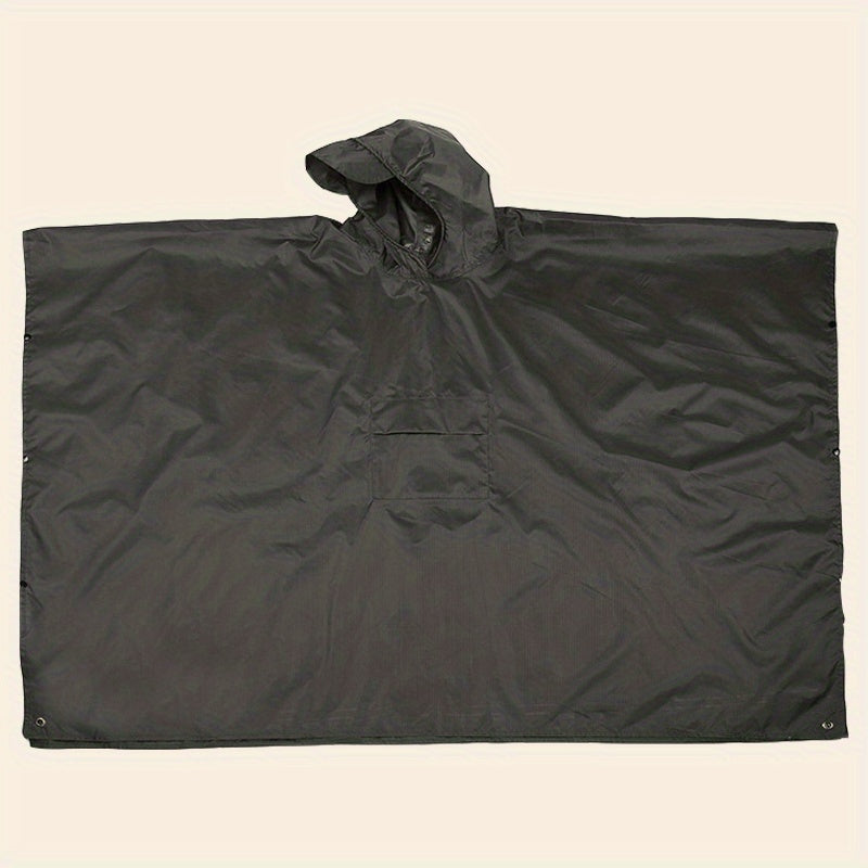 3-in-1 Solid Color Outdoor Labor Protection One-piece Cycling Rain Jacket Rain Poncho