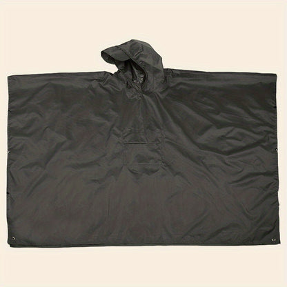 3-in-1 Solid Color Outdoor Labor Protection One-piece Cycling Rain Jacket Rain Poncho