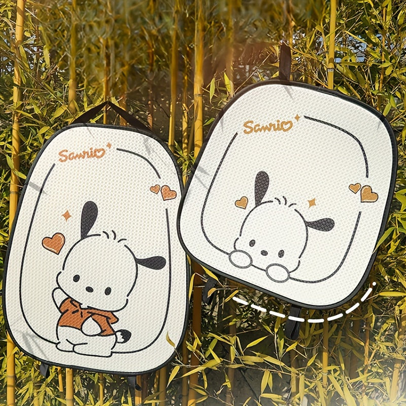 11pc [Sanrio Authorized] Pacha Dog Summer Car Seat Cushion, Car Breathable And Anti-slip Seat Cushion, Cartoon Seat Cover, Car Accessories