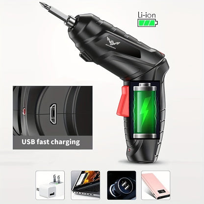 3.6v Power Tools Set Household Maintenance Repair 1300mAh Lithium Battery Mini Household Electric Drill Cordless Screwdriver