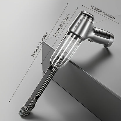 12000PA Strong Suction Car Vacuum Cleaner, Wireless Handheld Cleaning Machine, Small Car Accessories, Household Car Appliances